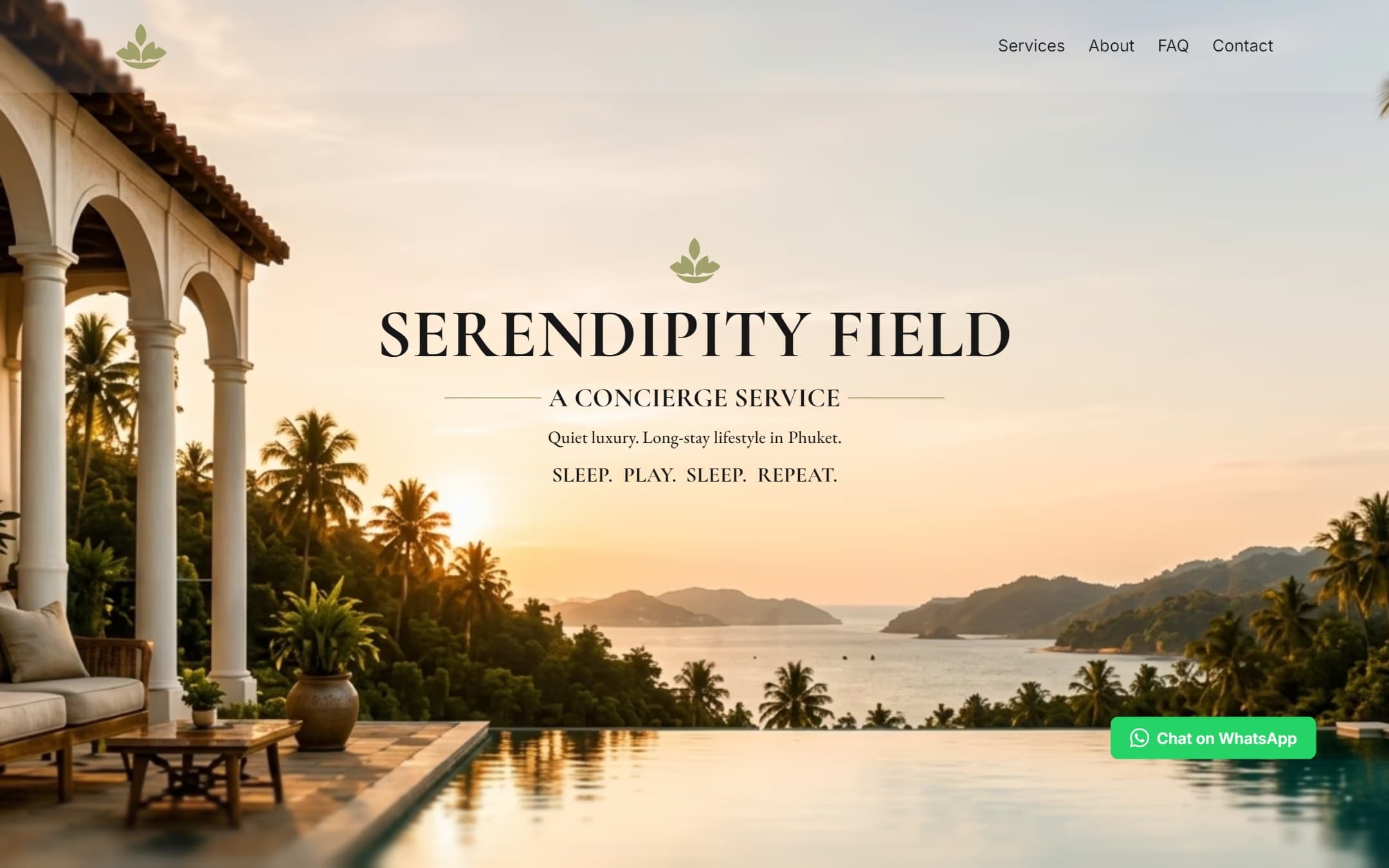 Serendipity Field website screenshot